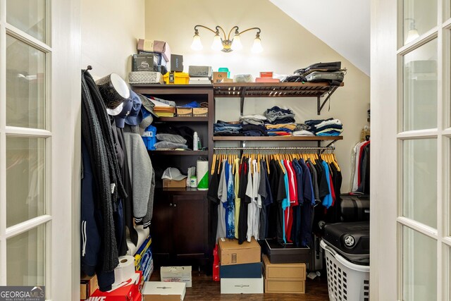 11 Main St, Newnan, GA 30263 - spacious closet featuring wood finished floors and lofted ceiling