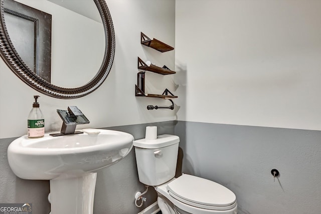 half bath with toilet
