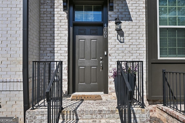 4760 Highside Way, Smyrna, GA 30082 - doorway to property with brick siding