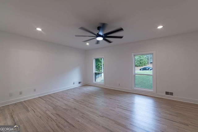 4 Bentley Trace Mnr, Atlanta, GA 30327 - spare room with ceiling fan, wood finished floors, and recessed lighting