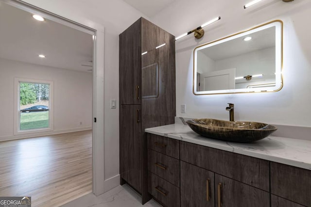 4 Bentley Trace Mnr, Atlanta, GA 30327 - bathroom with vanity and recessed lighting