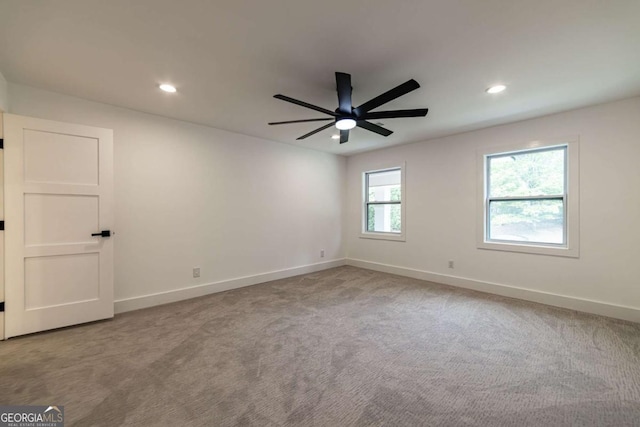 4 Bentley Trace Mnr, Atlanta, GA 30327 - carpeted empty room featuring ceiling fan and recessed lighting