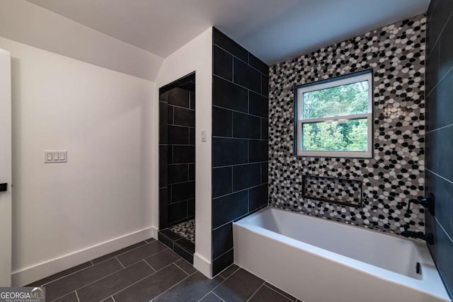4 Bentley Trace Mnr, Atlanta, GA 30327 - full bath featuring tile patterned floors, a tub to relax in, and a shower
