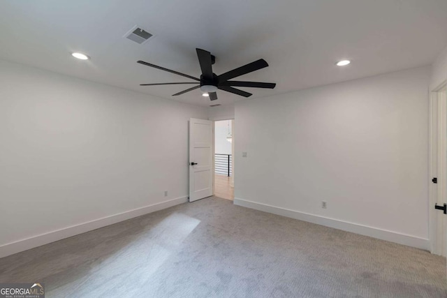 4 Bentley Trace Mnr, Atlanta, GA 30327 - spare room with ceiling fan, recessed lighting, and carpet flooring