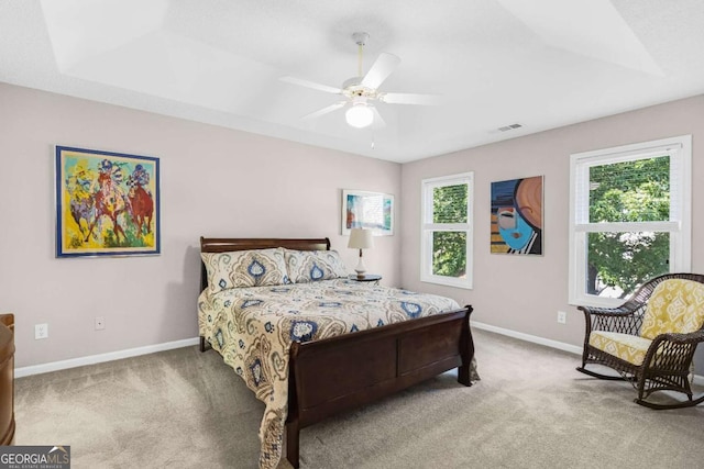 4027 Mount Vernon Dr, Woodstock, GA 30189 - carpeted bedroom with baseboards and ceiling fan