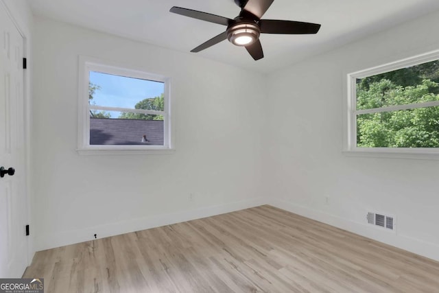 644 Church St NW, Atlanta, GA 30318 - unfurnished room with wood finished floors and a ceiling fan