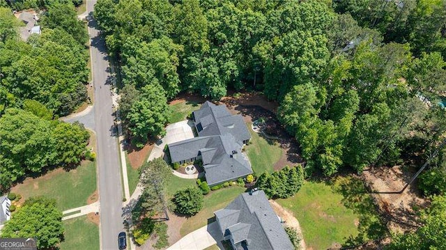 aerial view of property's location