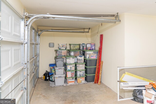 storage room featuring a garage