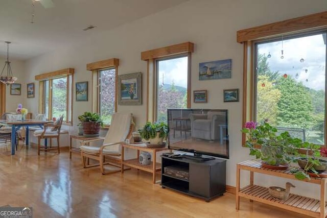275 Everetts Vw, Blairsville, GA 30512 - living area with wood finished floors