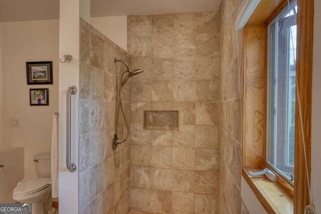 275 Everetts Vw, Blairsville, GA 30512 - full bathroom with a tile shower and toilet