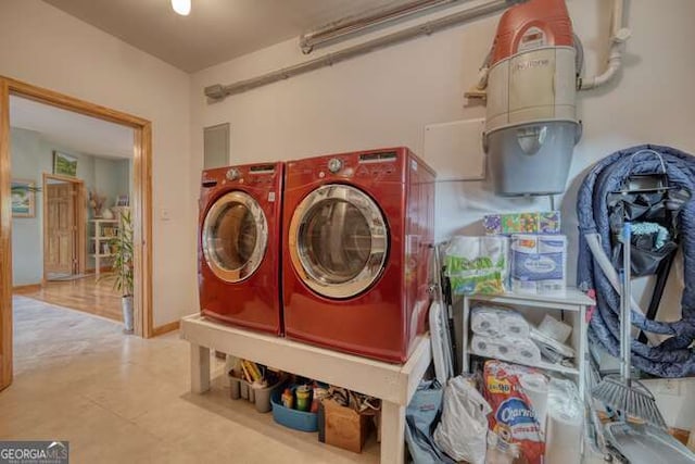 275 Everetts Vw, Blairsville, GA 30512 - clothes washing area featuring separate washer and dryer