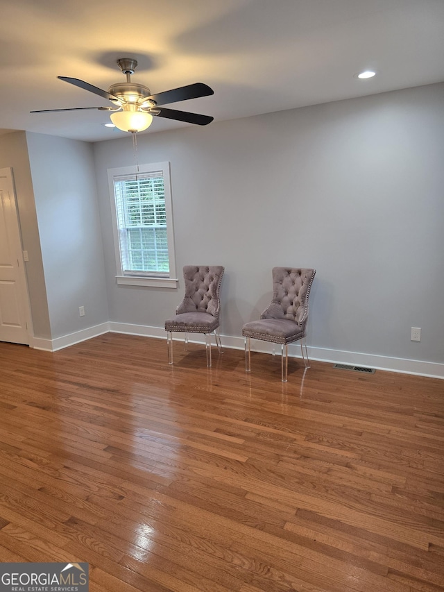4075 SW Fairburn Ave SW, Atlanta, GA 30331 - unfurnished room with wood finished floors and ceiling fan