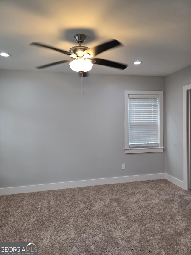 4075 SW Fairburn Ave SW, Atlanta, GA 30331 - unfurnished room with carpet, a ceiling fan, and recessed lighting
