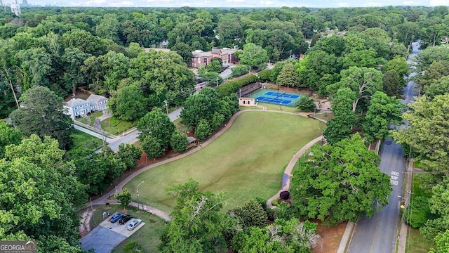 aerial overview of property's location
