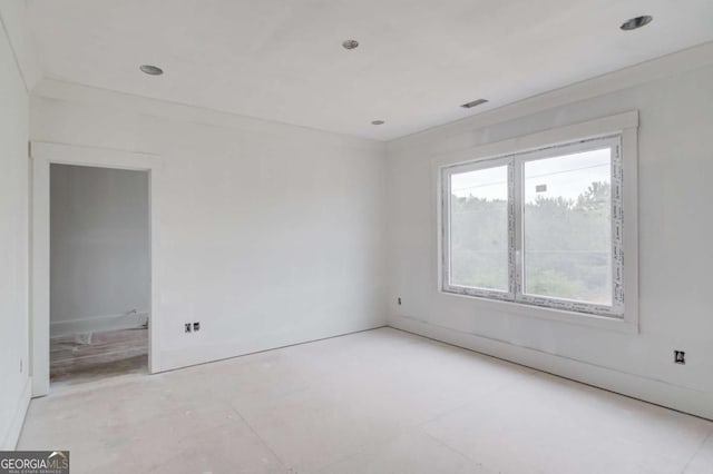 view of empty room
