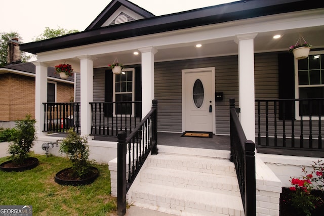 346 Grant Ave, Macon, GA 31201 - view of exterior entry featuring a porch
