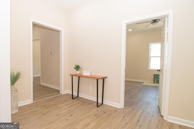 346 Grant Ave, Macon, GA 31201 - hallway with wood finished floors and baseboards