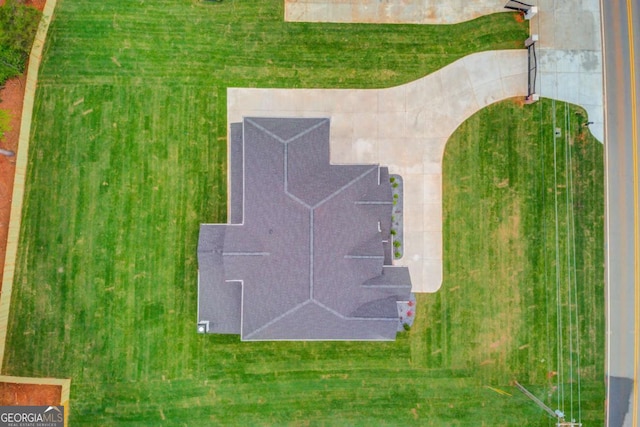 view from above of property