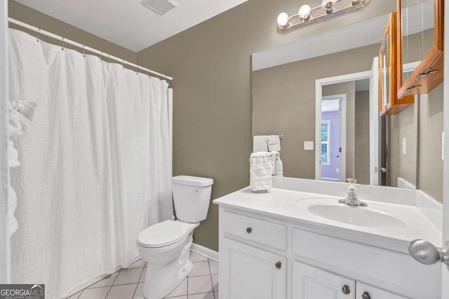 272 Blackberry Ln, Pendergrass, GA 30567 - full bathroom with tile patterned flooring, vanity, and curtained shower