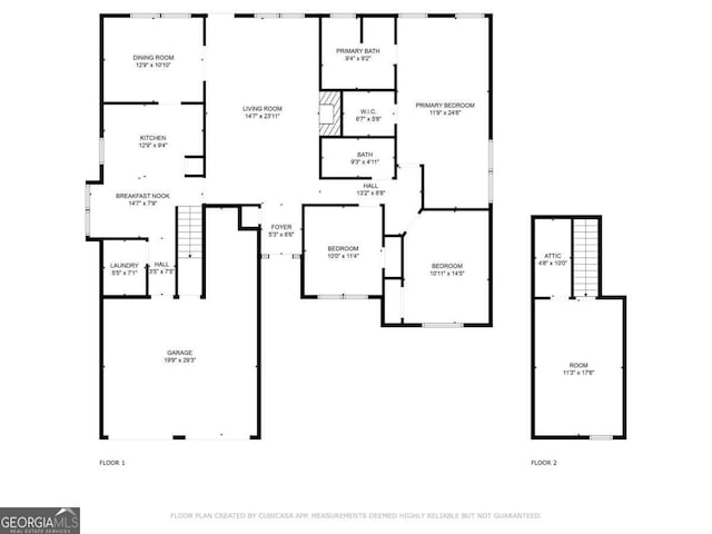 272 Blackberry Ln, Pendergrass, GA 30567 - view of home floor plan
