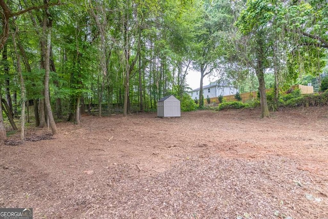 272 Blackberry Ln, Pendergrass, GA 30567 - view of yard featuring a storage shed