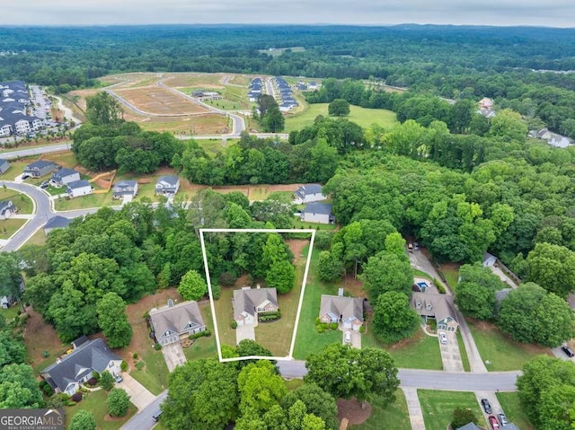 272 Blackberry Ln, Pendergrass, GA 30567 - view of property location with property boundaries highlighted and nearby suburban area