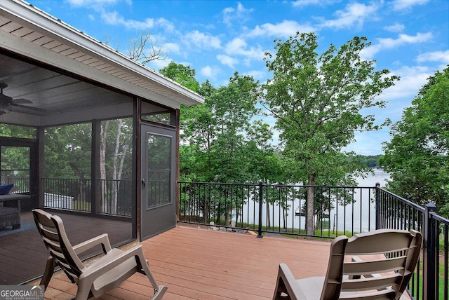 wooden terrace with a sunroom