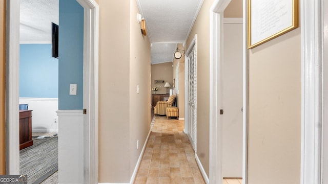 4771 Pinefield Dr NW, Acworth, GA 30102 - hall with a textured ceiling and baseboards