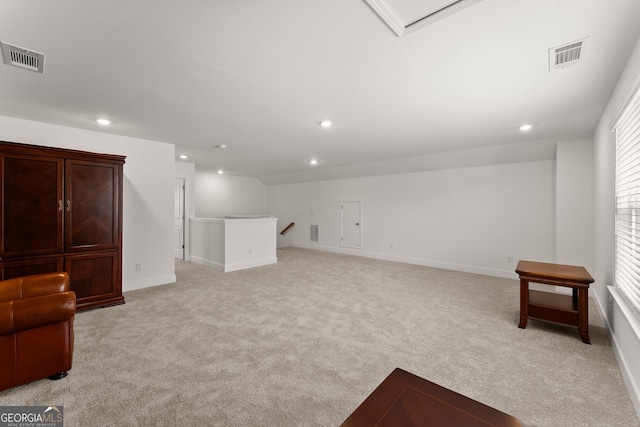 207 Hickory Bluffs Pkwy, Canton, GA 30114 - below grade area with light colored carpet, recessed lighting, and baseboards