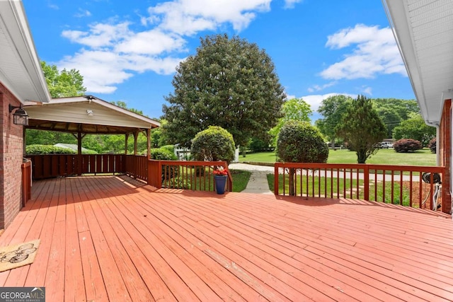 2620 Dr Bramblett Rd, Cumming, GA 30028 - wooden terrace featuring a lawn