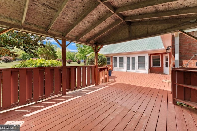 2620 Dr Bramblett Rd, Cumming, GA 30028 - view of wooden deck