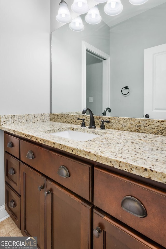 4227 Tillman Blf, Valdosta, GA 31602 - bathroom with vanity and tile patterned floors