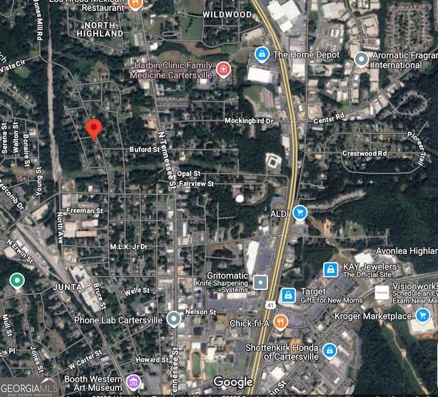 706 Jones Mill Rd, Cartersville, GA 30120 - map of property location