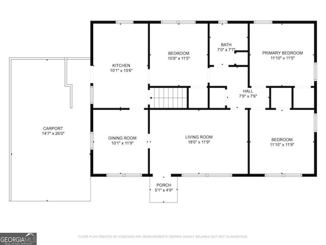 706 Jones Mill Rd, Cartersville, GA 30120 - room layout