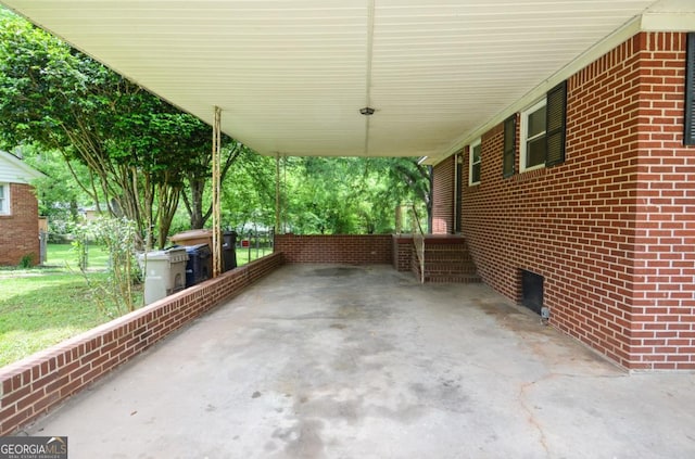 706 Jones Mill Rd, Cartersville, GA 30120 - view of patio / terrace with an attached carport