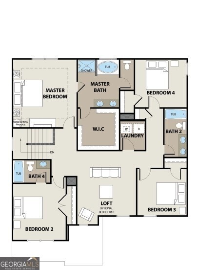 225 Sage St, Commerce, GA 30529 - home floor plan