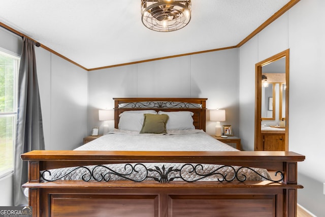 2021 Wyche Cir, Elberton, GA 30635 - bedroom with crown molding and ensuite bath
