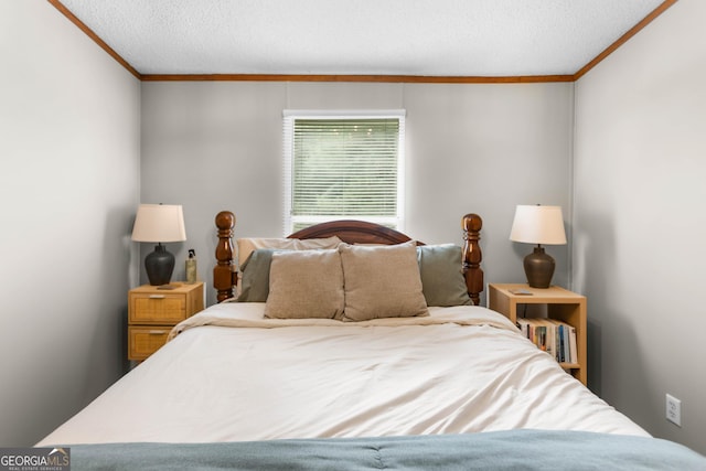 2021 Wyche Cir, Elberton, GA 30635 - bedroom featuring ornamental molding and a textured ceiling