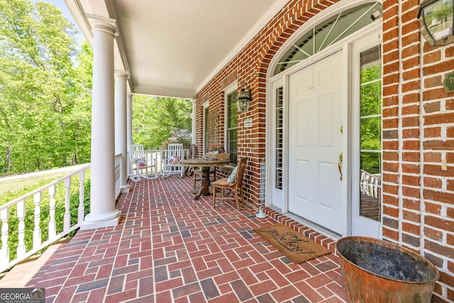 490 Water Wheel Ct, Cornelia, GA 30531 - view of patio / terrace with covered porch
