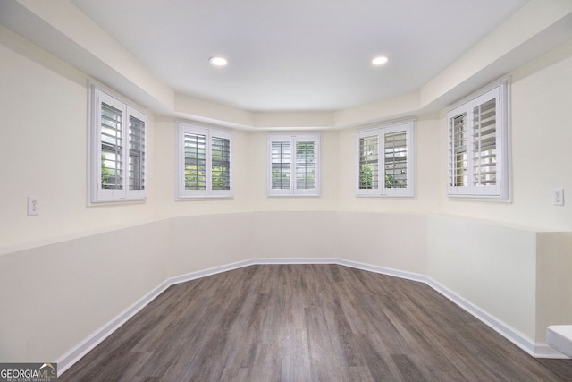 315 Hembree Grove Trce, Roswell, GA 30076 - empty room featuring baseboards, wood finished floors, and recessed lighting