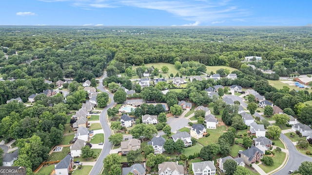 315 Hembree Grove Trce, Roswell, GA 30076 - aerial perspective of suburban area featuring a forest