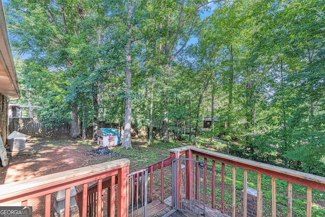 2954 Ann Marie Ln, Rex, GA 30273 - view of wooden terrace