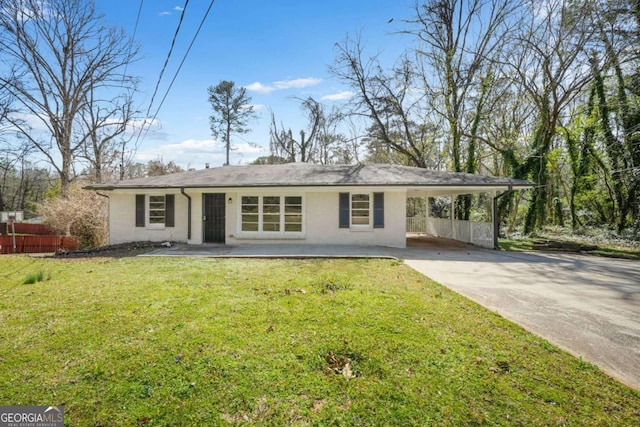 2703 Flagstone Dr SE, Atlanta, GA 30316 - single story home featuring stucco siding, concrete driveway, and a carport