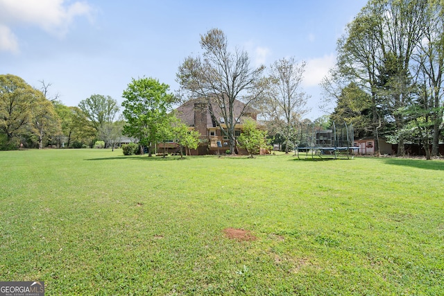104 Bob White Run, Jackson, GA 30233 - view of green lawn featuring a trampoline