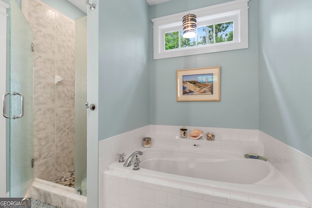 130 Allie Dr, Mcdonough, GA 30252 - bathroom with a shower stall and a bath
