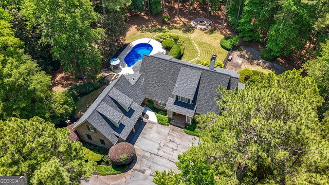 130 Allie Dr, Mcdonough, GA 30252 - view from above of property with a pool