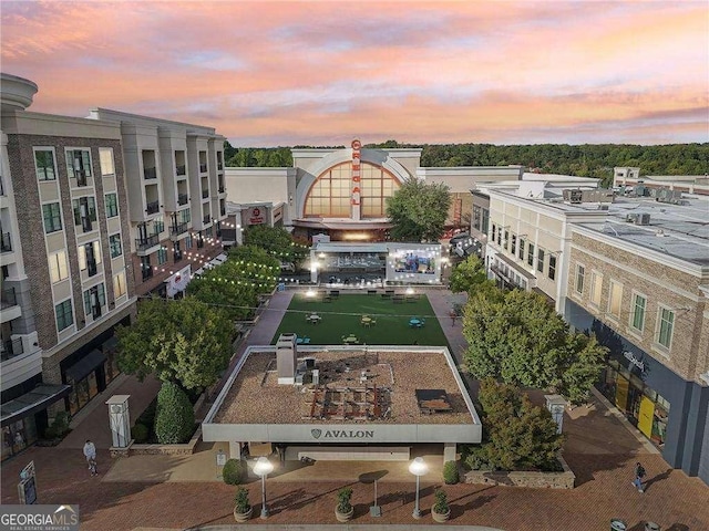 2114 Woodland Ln, Alpharetta, GA 30009 - view of aerial view at dusk