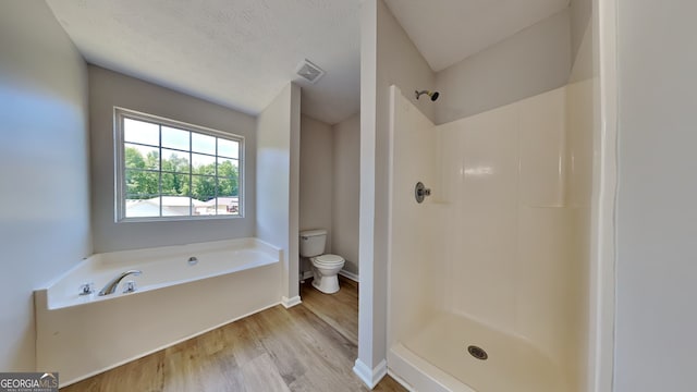 10961 Big Sky Dr, Hampton, GA 30228 - full bathroom featuring wood finished floors, a bath, and a shower