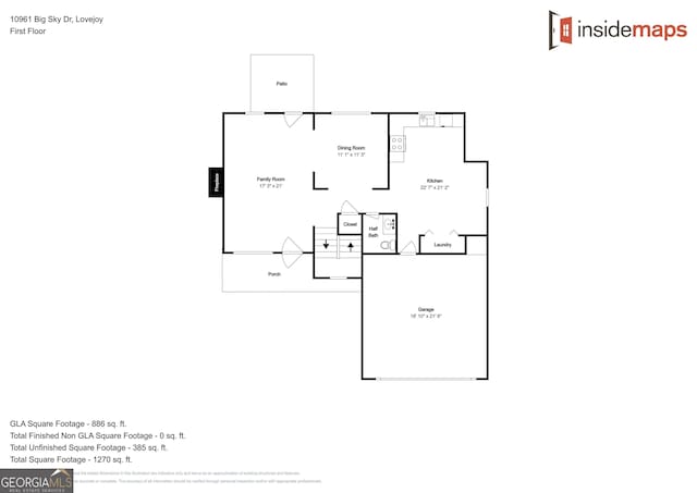 10961 Big Sky Dr, Hampton, GA 30228 - view of property floor plan