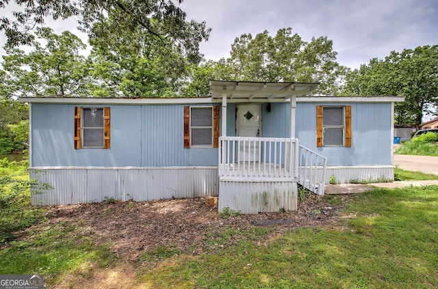 view of manufactured / mobile home